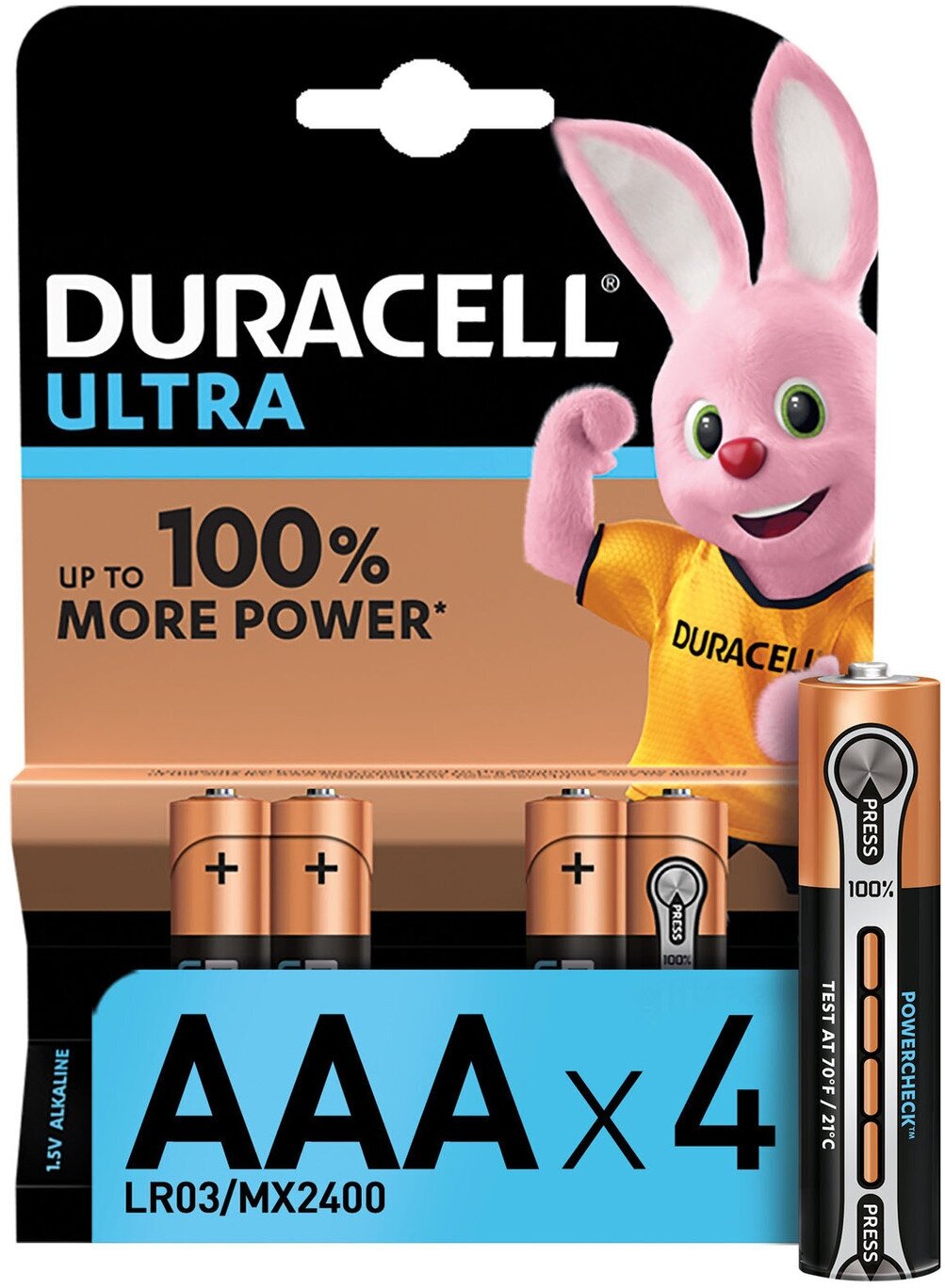 Батарейки DURACELL Ultra Power AAA (LR03), 4 шт