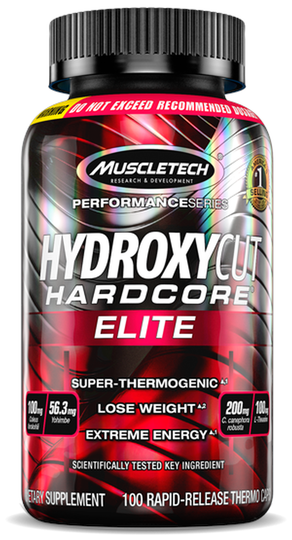 Жиросжигатель MuscleTech Hydroxycut Hardcore Elite, 100 капсул