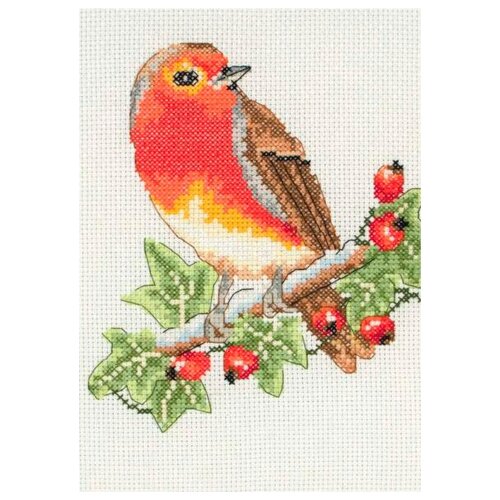 фото Ak125 набор для вышивания anchor red robin 23*16см, mez, венгрия