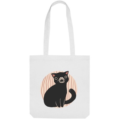 Сумка шоппер Us Basic, белый сумка шоппер котята котик и клубок