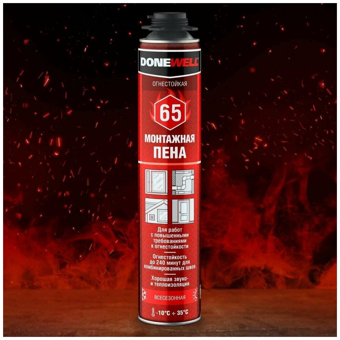 фото Монтажная пена DONEWELL 65 1000 мл всесезонная