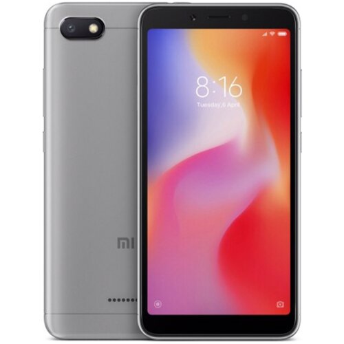 смартфон xiaomi redmi 8a 3 32 гб cn dual nano sim красный закат Смартфон Xiaomi Redmi 6A 3/32 ГБ CN, Dual nano SIM, темно-серый