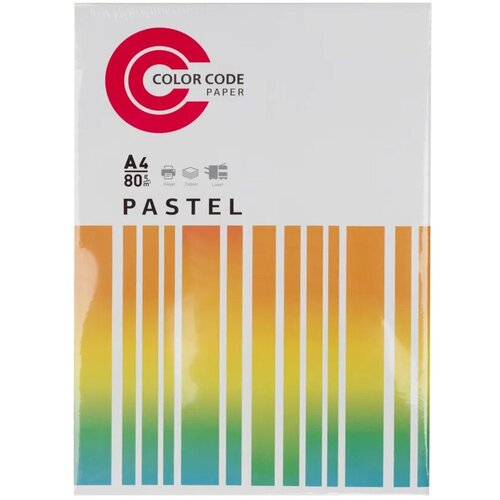 Бумага ColorCode Color Code БЦМИКС_П A4/80г/м2/100л./радуга пастель (5цветов)