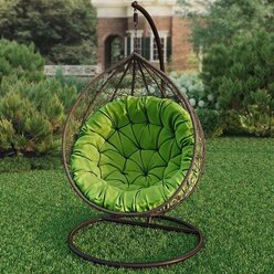 Подушка для садовых качелей, круглая напольная сидушка Вилли, зеленый
