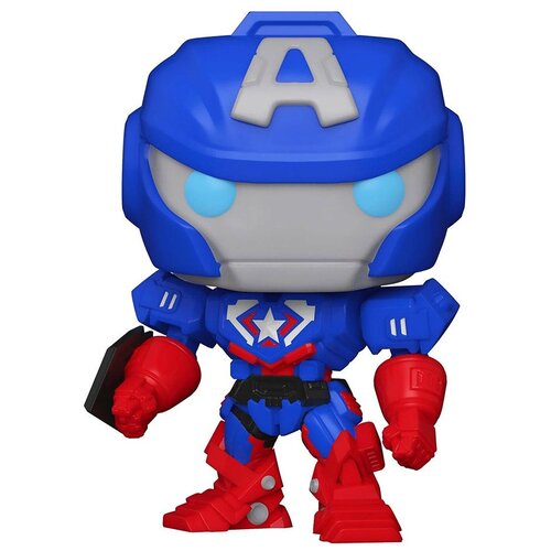 Фигурка Funko POP! Bobble Marvel Avengers Mech Strike Captain America (GW) (Exc) 55633 френч в капитан крэнки и стив