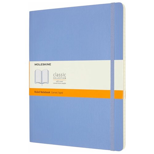 Блокнот Moleskine Classic Soft XLarge (qp621b42) гортензия голубая в тубе