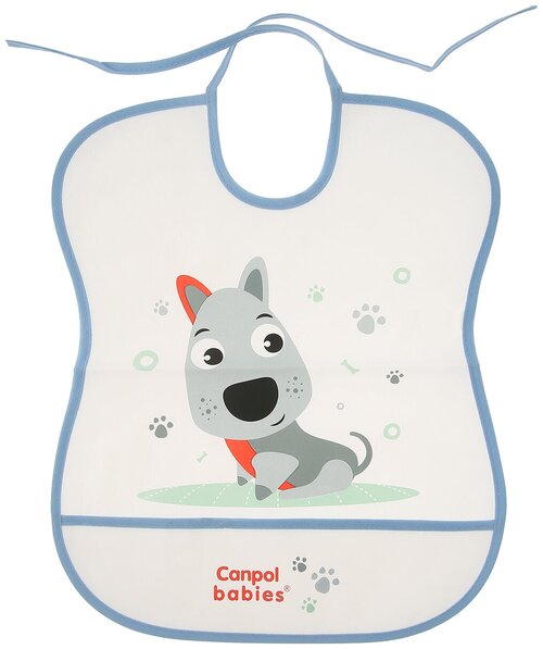 Canpol Babies Нагрудник Soft Plastic bib, собачка