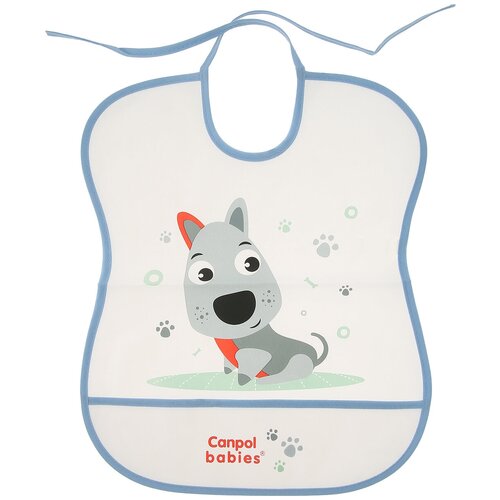 Canpol Babies Нагрудник Soft Plastic bib, собачка