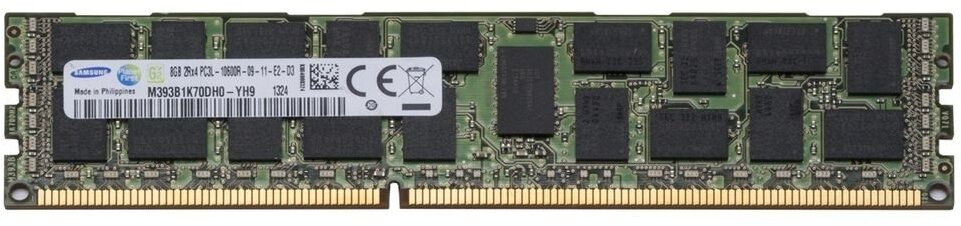 Модуль памяти DDR3 8Gb Samsung M393B1K70DH0-YH9 PC3L-10600 1333Mhz ECC REG 1,35V