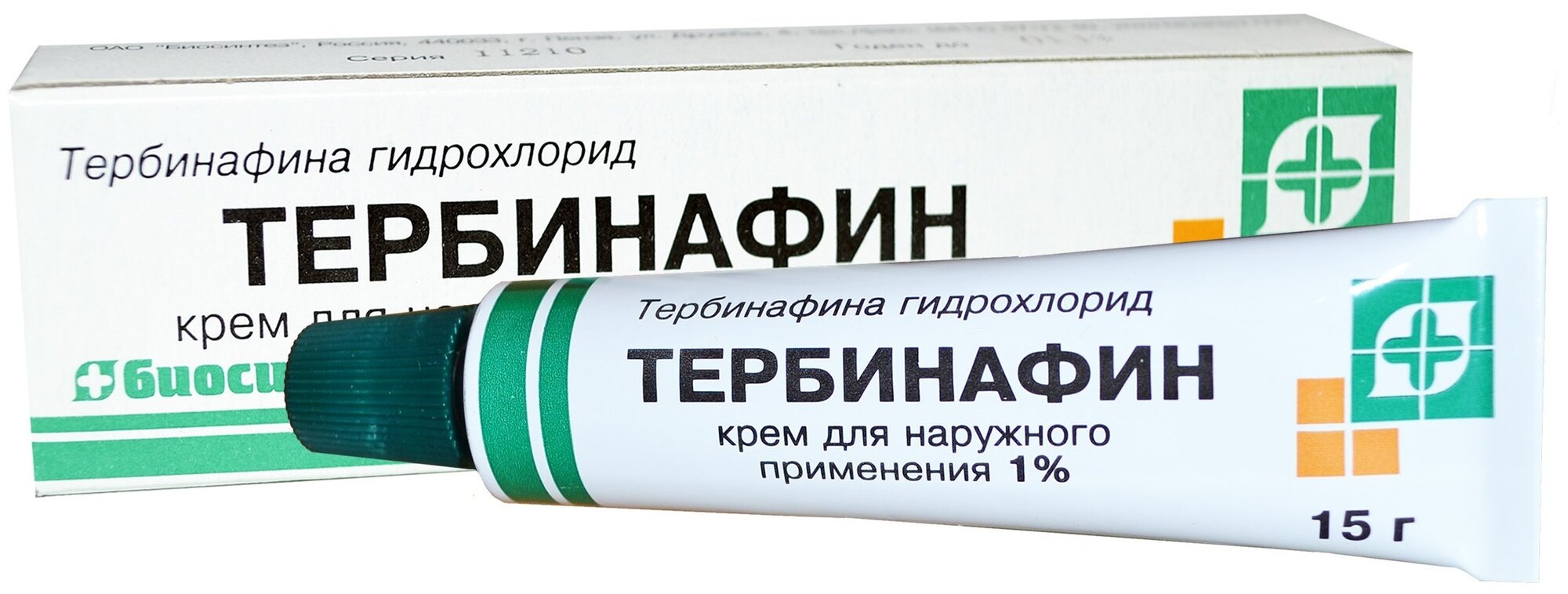 Тербинафин крем д/нар. прим., 1%, 15 г