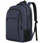 Городской рюкзак для ноутбука 15,6 дюймов Matein Mlassic синий - изображение