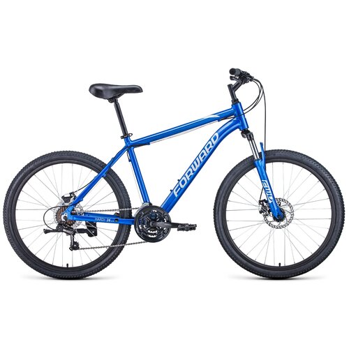 Горный (MTB) велосипед FORWARD Hardi 26 2.1 disc (2021) синий/бежевый 18