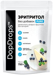 DopDrops натуральный сахарозаменитель Эритритол (Эритрит) PURE (70% от сладости