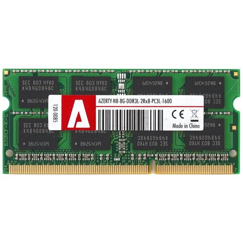 Модуль памяти Azerty SODIMM 8Gb DDR3L 1600 оперативная память azerty dimm ddr3l 8gb 1600 mhz