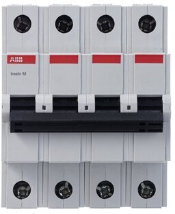 Автомат 4П 25А хар-ка С 4,5кА BMS414C25 Basic M ABB - фотография № 2