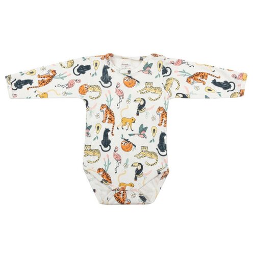 Forest kids Боди с длинным рукавом Jungle Белый 62