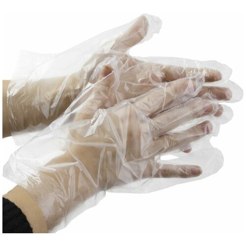 фото Stayer одноразовые перчатки stayer полиэтиленовые универсальный размер 20 шт. 1150-h20