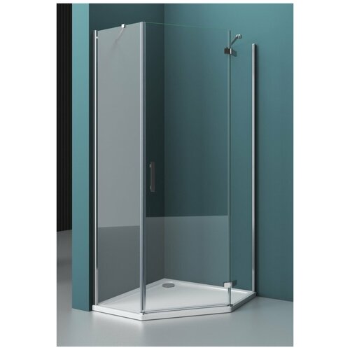 Душевой уголок BelBagno Kraft KRAFT-P-1-80-C-Cr-L 80х80 см, прозрачное стекло душевой уголок belbagno kraft kraft p 1 80 c cr l 80х80 см прозрачное стекло