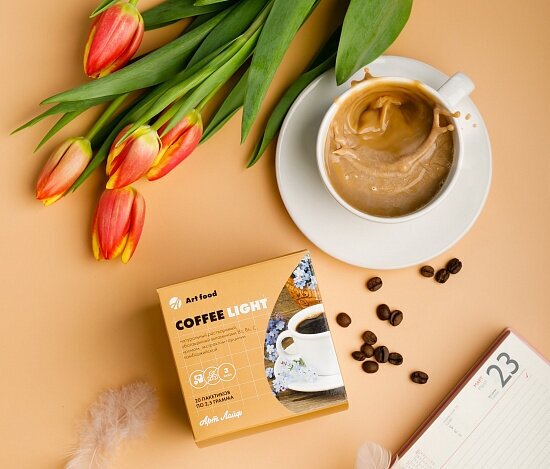 Арт Лайф, Кофе растворимый Coffee Light ( Кофе Лайт), 20 саше-пакетов по 2,5 г., снижает аппетит, активизирует обмен веществ. - фотография № 3