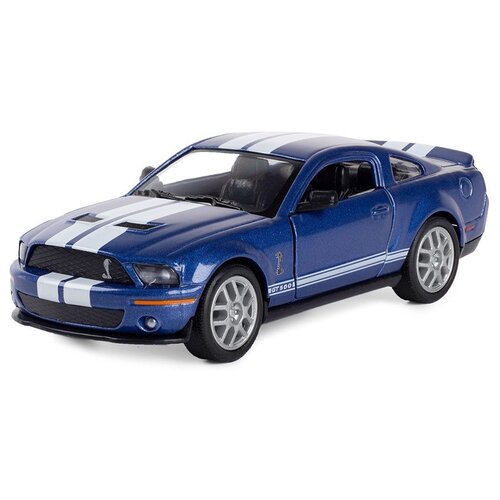 Легковой автомобиль Serinity Toys Shelby GT500 2007 (5310DKT) 1:38, 12.5 см, синий модель автомобиля ford mustang shelby gt500 коллекционная металлическая игрушка масштаб 1 24 черный