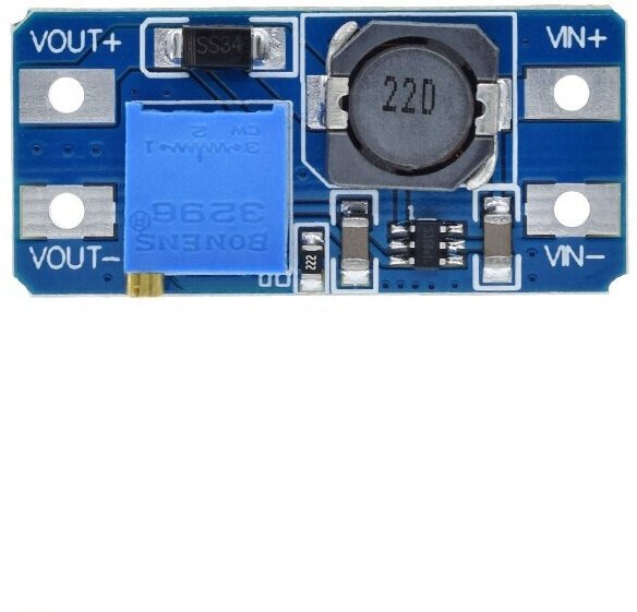 1 шт! Повышающий регулируемый преобразователь напряжения MT3608 in 2V-24V to 5V-28V 2A