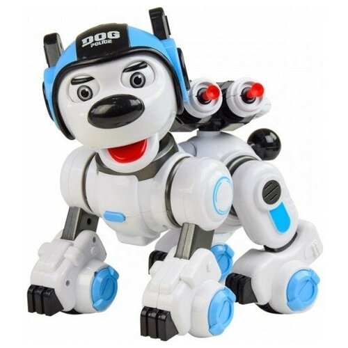 Радиоуправляемая интеллектуальная собака-робот Crazon 1901 (ИК-управление) - CR-1901-BLUE радиоуправляемый робот create toys интерактивная собака police dog cr 1901 blue