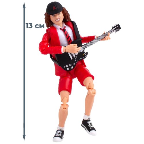 Фигурка AC/DC Ангус Янг с гитарой (красный костюм, 13 см) фигурка bst axn action figure ac dc angus young [highway to hell tour] 13 см