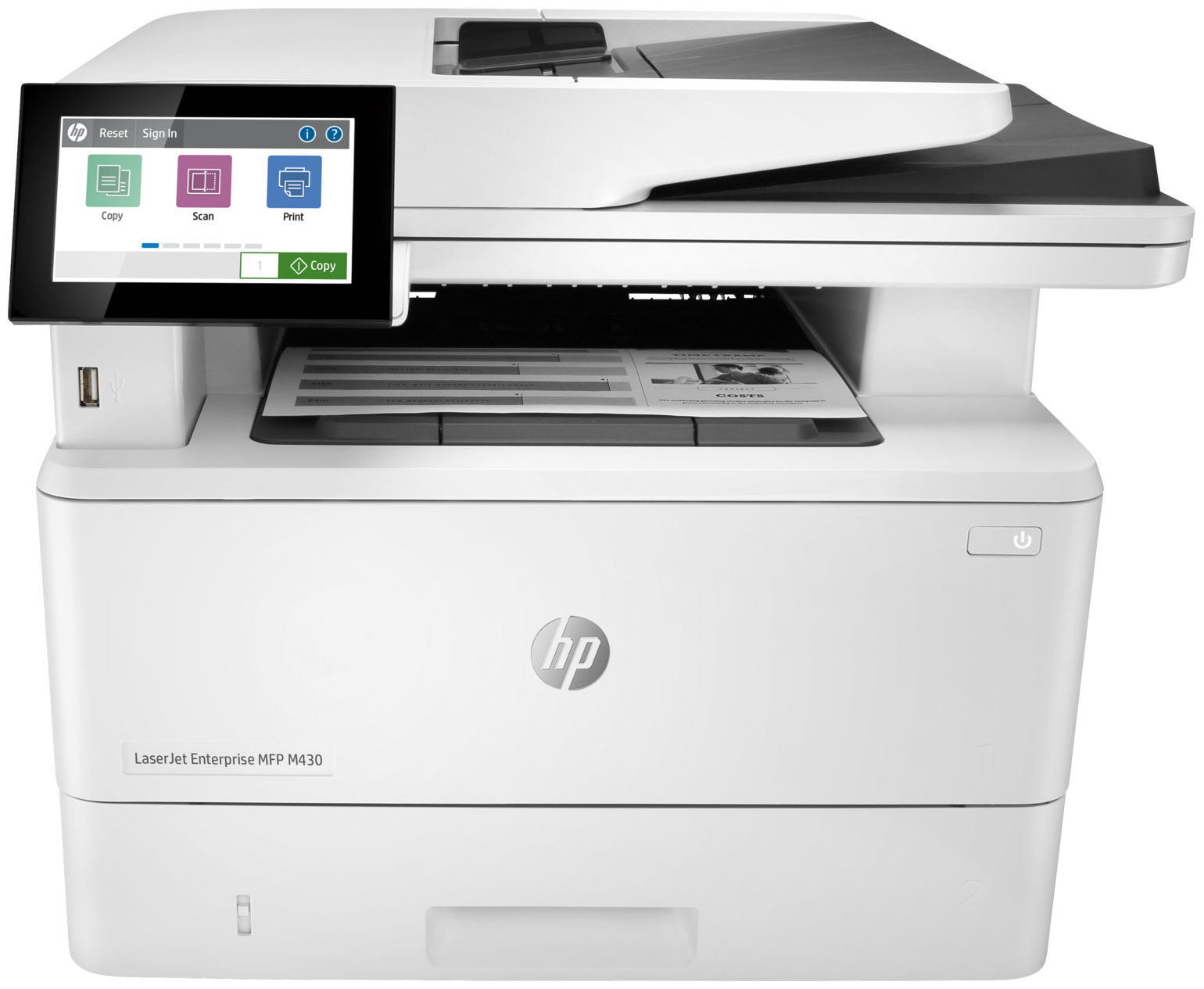 МФУ лазерное HP LaserJet Enterprise M430f, ч/б, A4