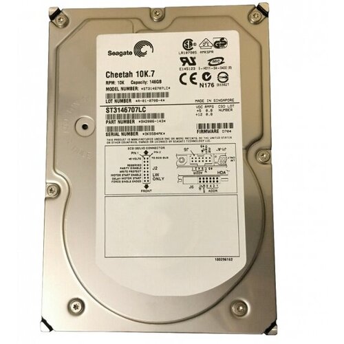 Жесткий диск Seagate 9X2006 146,8Gb U320SCSI 3.5 HDD жесткий диск seagate 9t3016 36 7gb u320scsi 3 5 hdd