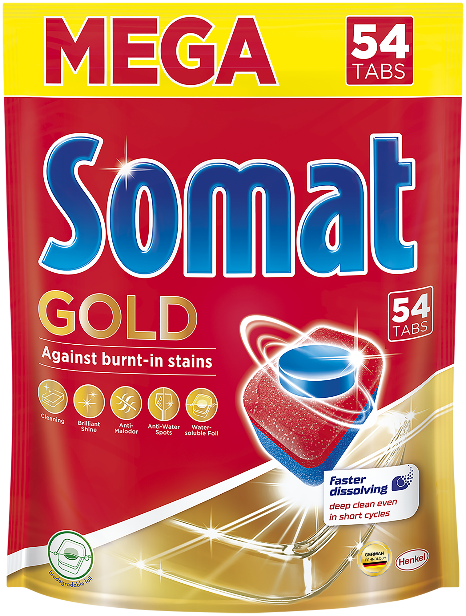 Таблетки для посудомоечных машин Somat Gold, 54 шт. - фотография № 3