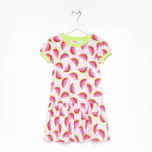 Платье Юниор Текстиль, размер 92, розовый, мультиколор платье для девочки цвет розовый рост 92 см