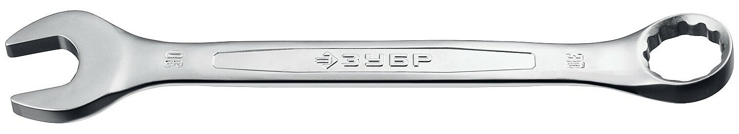ЗУБР 30 мм, комбинированный гаечный ключ, Профессионал (27087-30)