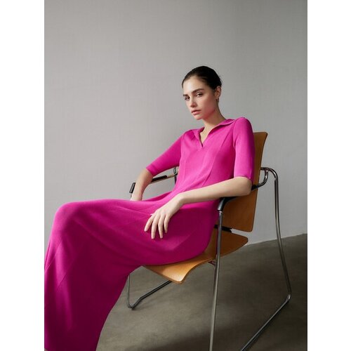 Zarina Платье из вискозы, цвет Фуксия, размер M (RU 46)