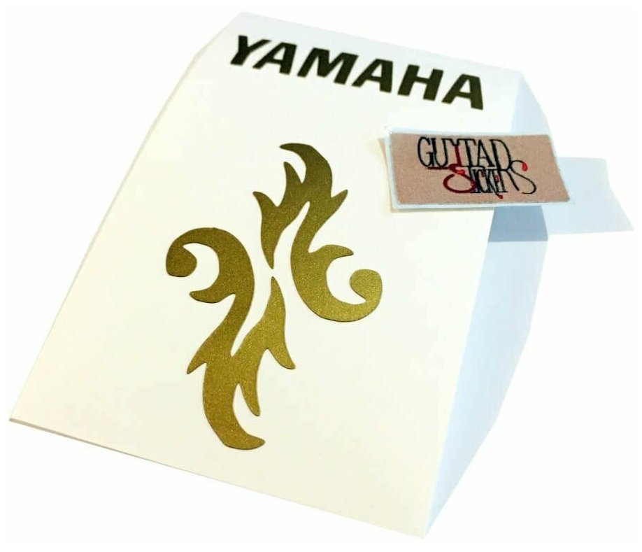 Наклейка на гитару "Цветок YAMAHA 2"
