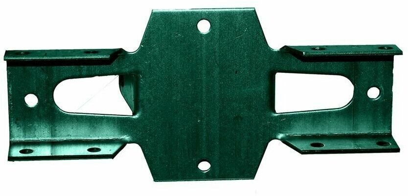 Кронштейн для столба заборного 60х60 мм цинк+порошковое покрытие зеленый RAL 6005