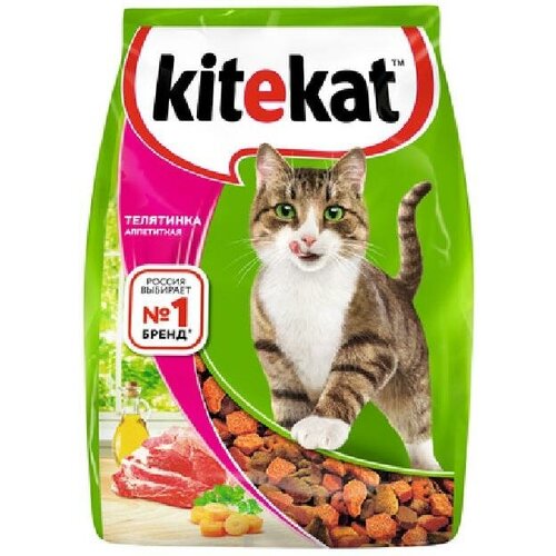 Kitekat Сухой корм для кошек с аппетитной телятиной 10132145 0,35 кг 24917 (11 шт)