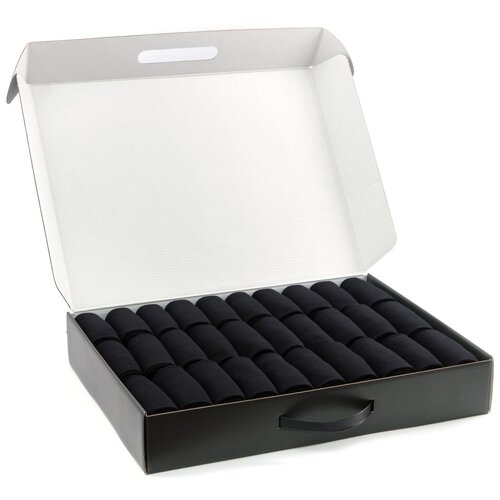 фото Носки нева-сокс "бизнес" нс-30-0, 30 пар, размер 23, черный