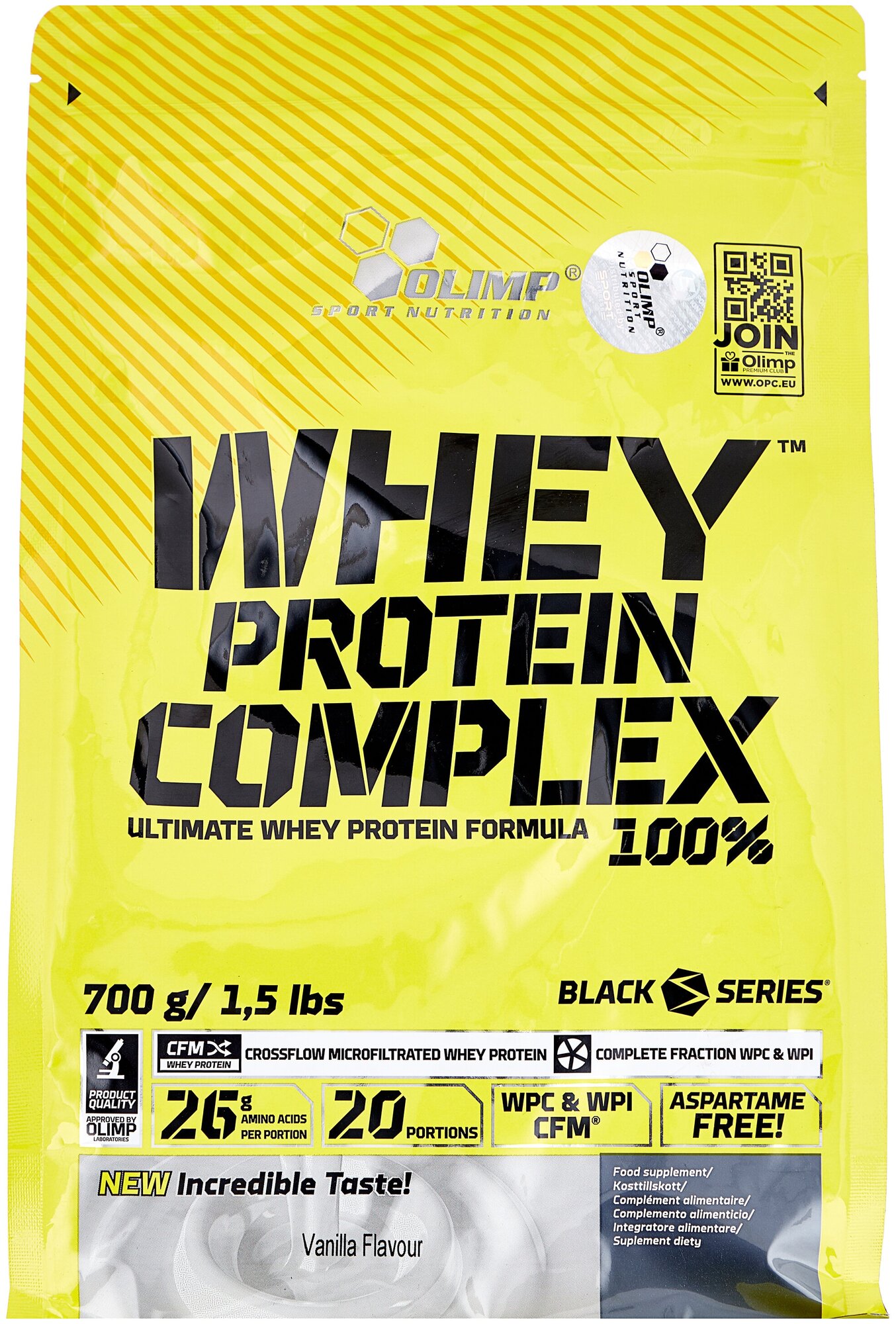 Протеин Olimp Sport Nutrition Whey Protein Complex 100%, 700 гр, ваниль