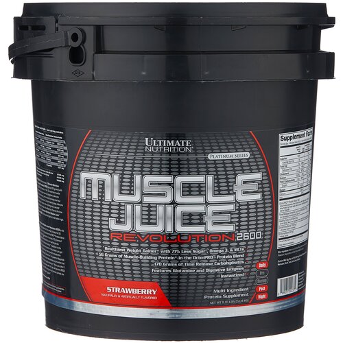 Гейнер Ultimate Nutrition Muscle Juice Revolution, 5040 г, клубника