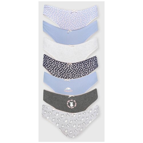 фото Твое набор трусов слипы средней посадки, 7 шт., размер l, мультицвет