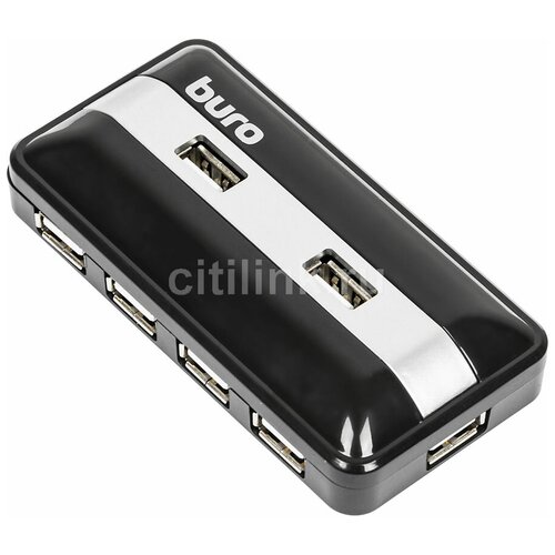 Хаб (разветвитель) Buro BU-HUB7-U2.0, черный usb концентратор sven hb 401 black