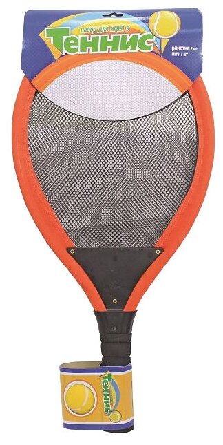 1Toy Набор для тенниса с мягкими ракетками и мячиком - фото №2
