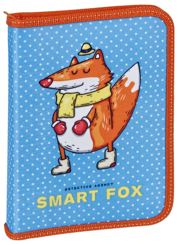 ArtSpace Пенал Smart Fox, голубой