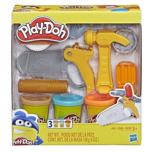 Масса для лепки Play-Doh Инструменты E3342 3 цв. масса для лепки play doh набор 3 цвета в блистере а3359 a3357 3 цв