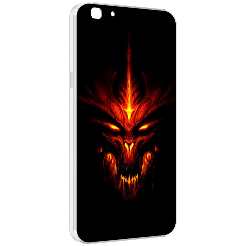 чехол mypads diablo 3 диабло для oppo k10 pro задняя панель накладка бампер Чехол MyPads diablo-3-диабло для Oppo A77 / F3 (2017 год) задняя-панель-накладка-бампер