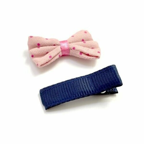 Набор украшений для игрушек совушка Мини бантик заколка цвета светло-розовый синий Б-002 261₽