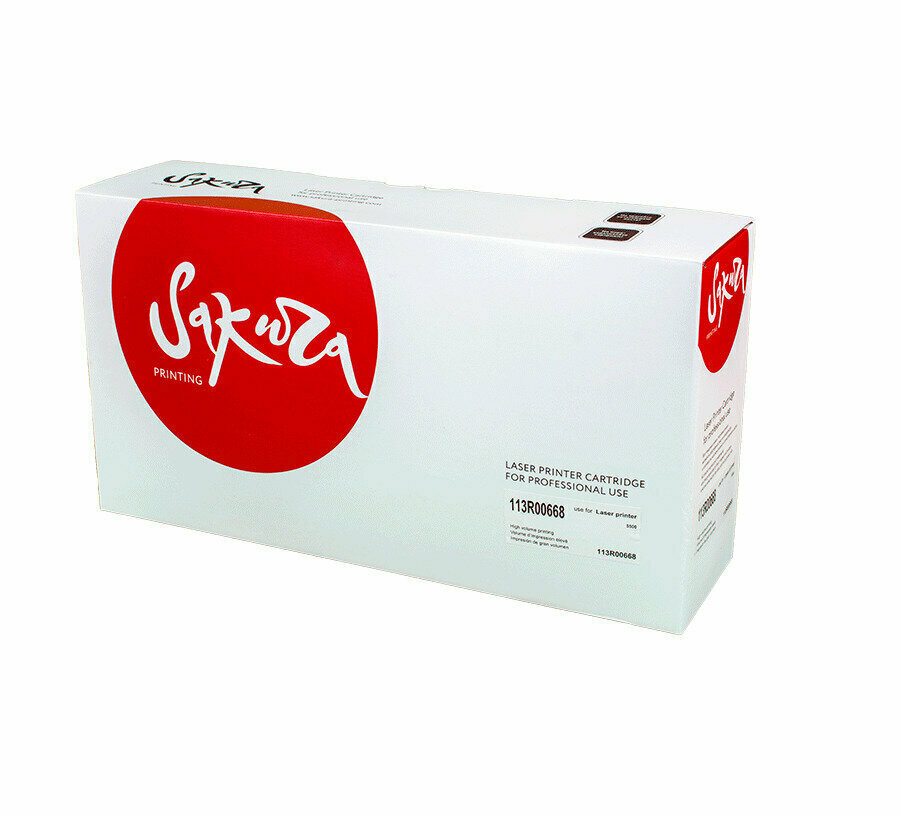 3 шт. Тонер картридж лазерный Sakura 113R00668 черный 30000 стр. для Xerox (SA113R00668)