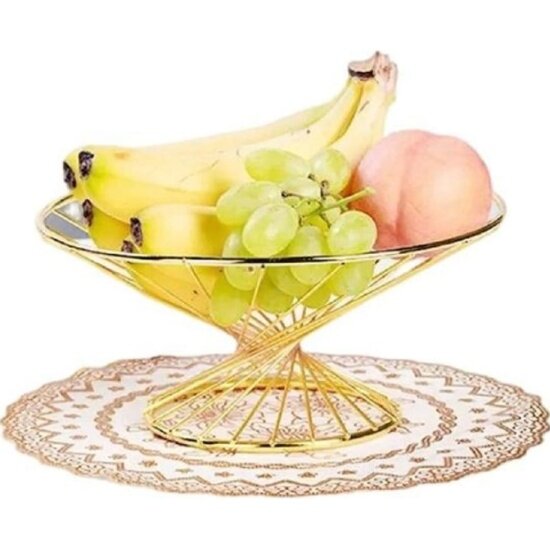 фото Ваза HOMIUM Kitchen Gold для фруктов, золотой fruit02gold