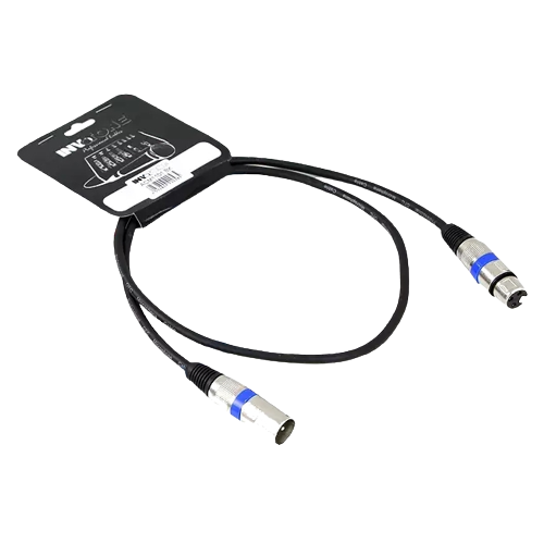 Кабель XLR - XLR INVOTONE ACM1101/BK 1м кабель xlr xlr invotone acm1102b 2 0m