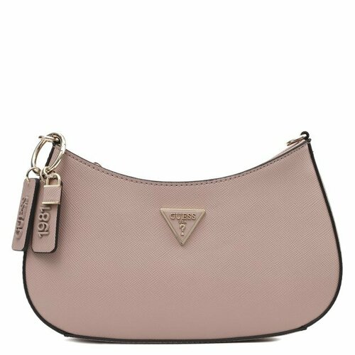 Сумка GUESS, розовый 2022 fashion new top layer cowhide leather single shoulder bag tassel simple all match leather shoulder women s bag